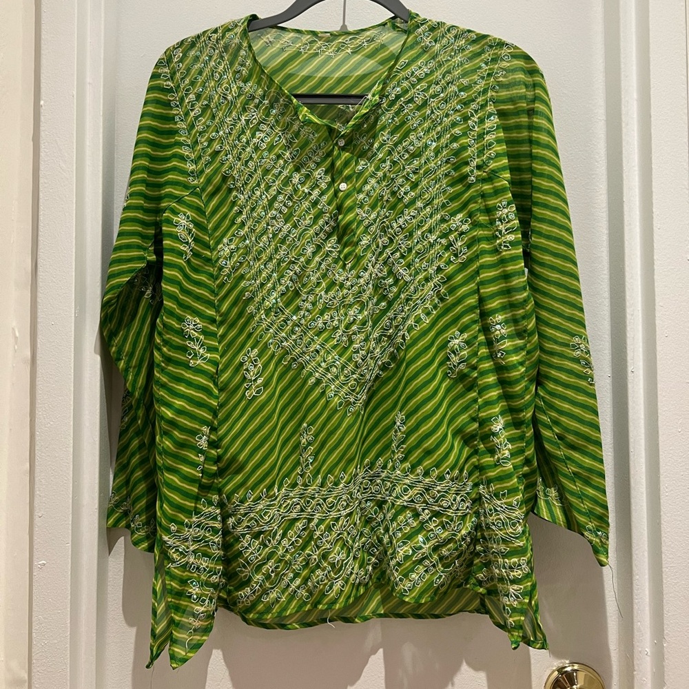 Indian green kurti